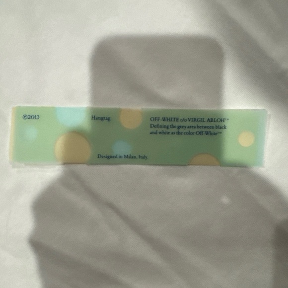 OFF WHITE BLUE MARKER WHITE TEE - Picture 5 of 7